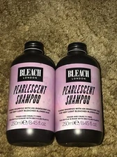 LOT of 2-Bleach London PEARLESCENT Shampoo FULL SIZE NEW 250ml each 1204A