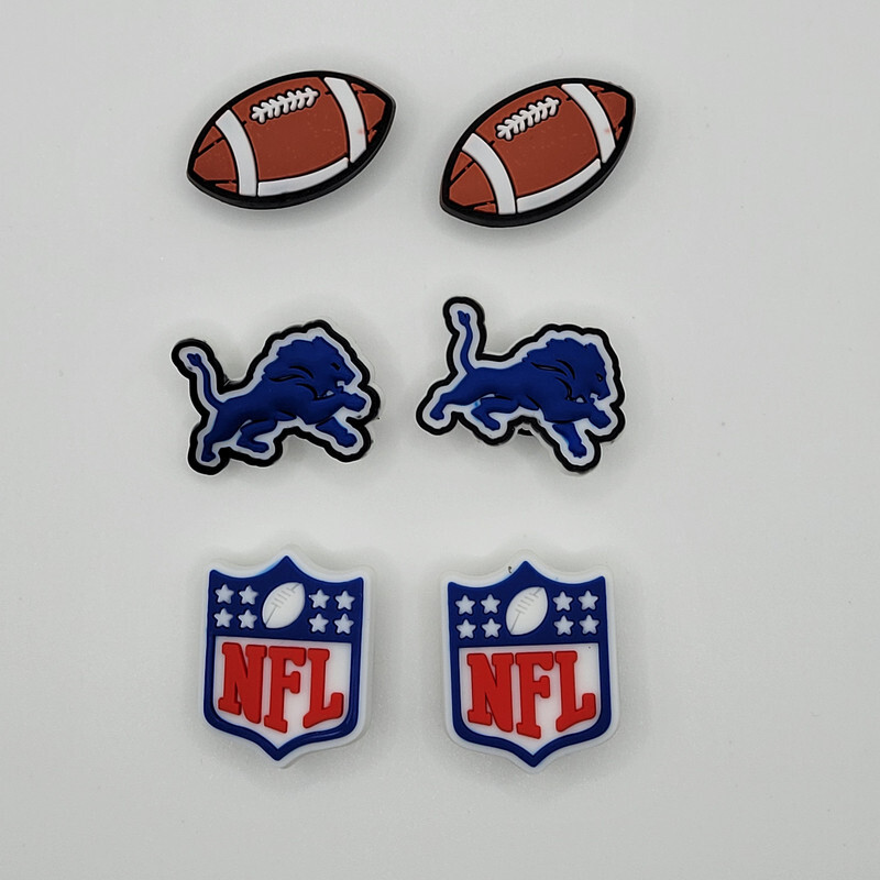 NFL Detroit Lions Football Team For Crocs Shoe Charms Jibbitz 6