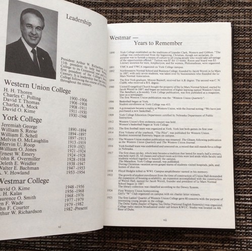 RARE 1990 Westmar College Alumni Directory: Le Mars, Iowa - Foto 5 di 9