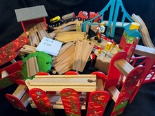 Wooden Train Sets & Wooden Accessories - see photos/description
