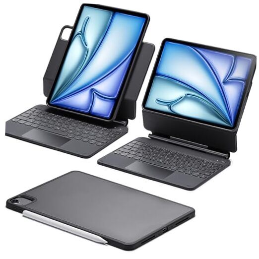 iPad Air 11 Keyboard Case Compatible with 2024 Air/Pro 11 Air 5/4 in Black-image
