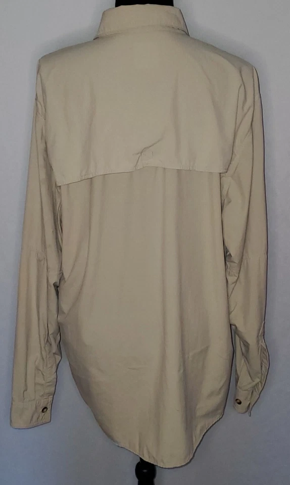 Camisa Nepallo Secado Rápido Manga Larga Tostado Beige Off White Hombres Grande Ventilada L Foto 3 de 4