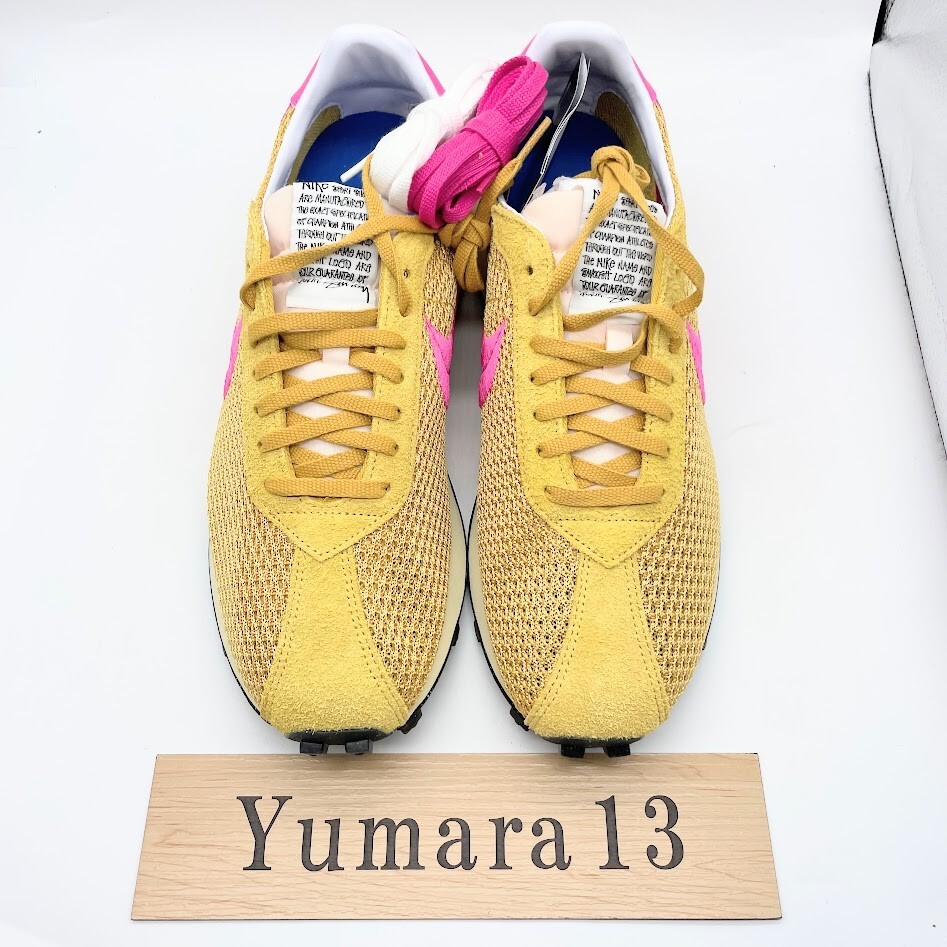 Stussy × Nike LD-1000 Sanded Gold Laser Fuchsia FQ5369-700
