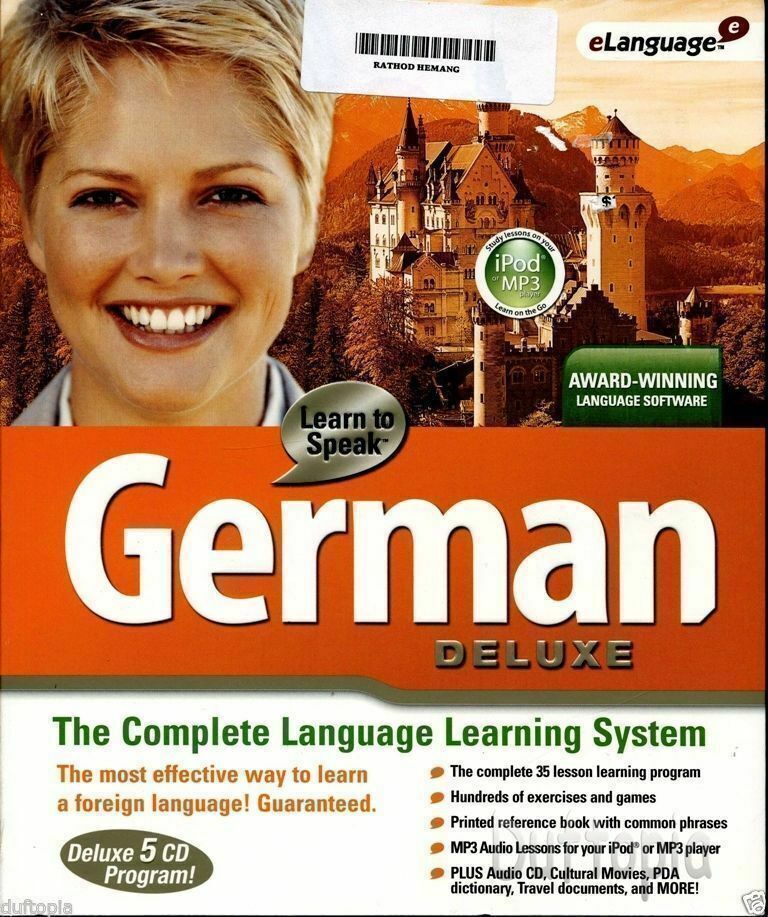 Learn to Speak GERMAN Deluxe - 5 Cd Rom 