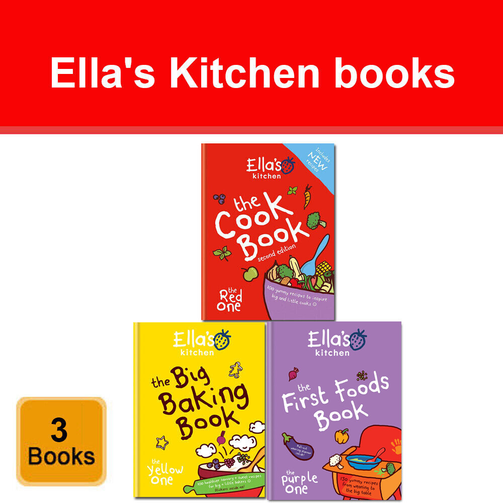 Ella's Kitchen Collection 3 Books Set First Foods Book, Ella's Kitchen Cookbook