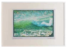 Pacific Coastlines 117044 Waves From Clifftop Marin Headlands CA A2 Picture Fra