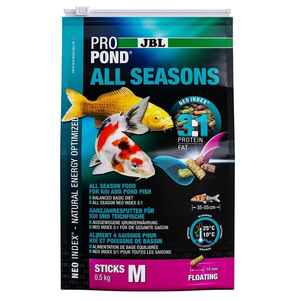 JBL Propond All Seasons M 0,5kg Ganzjahresfutter F Mediana Koi & Peces - Imagen 2 de 3
