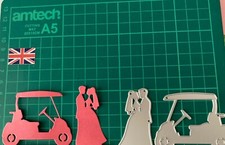 Golf Couple Metal Cutting Dies Stencil  For Paper Craft  Die Cutter