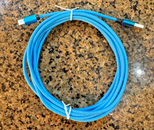 USB-A to USB-C Fast Charging/Data Transfer Cable Cord Baby Blue 10' Phone Cable