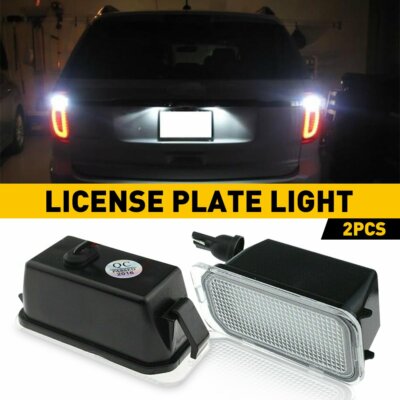 2x LED License Plate Light Lamp For 09-15 Jaguar XJ (X351) XF (X250)  Accessories