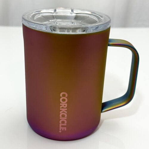 Corkcicle Triple Insulated Coffee Mug with Lid, Chromatic (Dragonfly?) 16 oz