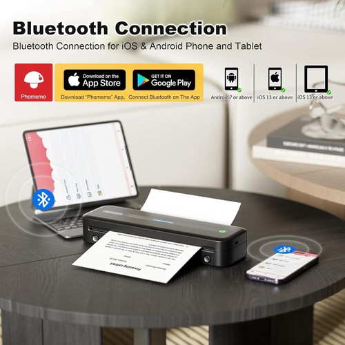 Phomemo M832 Portable Wireless A4 Mobile Thermal Printer USB Bluetooth Printer - Picture 12 of 49