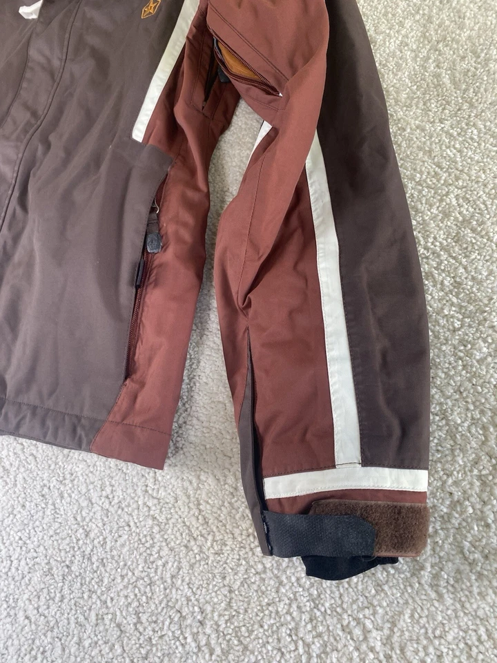 Sessions Jacket Womens S Brown Summer Series Hooded Snowboarding Winter - Image 3 of 4