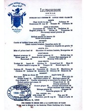 1900'S PARK AVENUE HOTEL NEW YORK  RESTAURANT  MENU 8.5X11 GLOSSY REPRINT