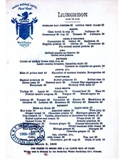 1900'S PARK AVENUE HOTEL NEW YORK  RESTAURANT  MENU 8.5X11 GLOSSY REPRINT