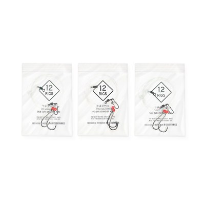 3 Hi-Lo Surf Pier Beach Fishing T-Knot Rigs 2/0 Circle Hooks 30# Mono