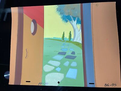 Animation cel BACKGROUNDS production art cels anime vintage cartoons Disney BG33