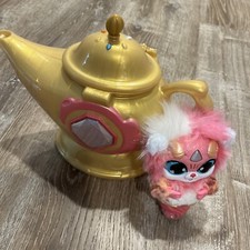 Magic Mixies Magic Genie Lamp with Interactive 8" Pink Plush Toy Preowned