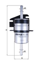 Knecht KL238 Kraftstofffilter FüR Fiat