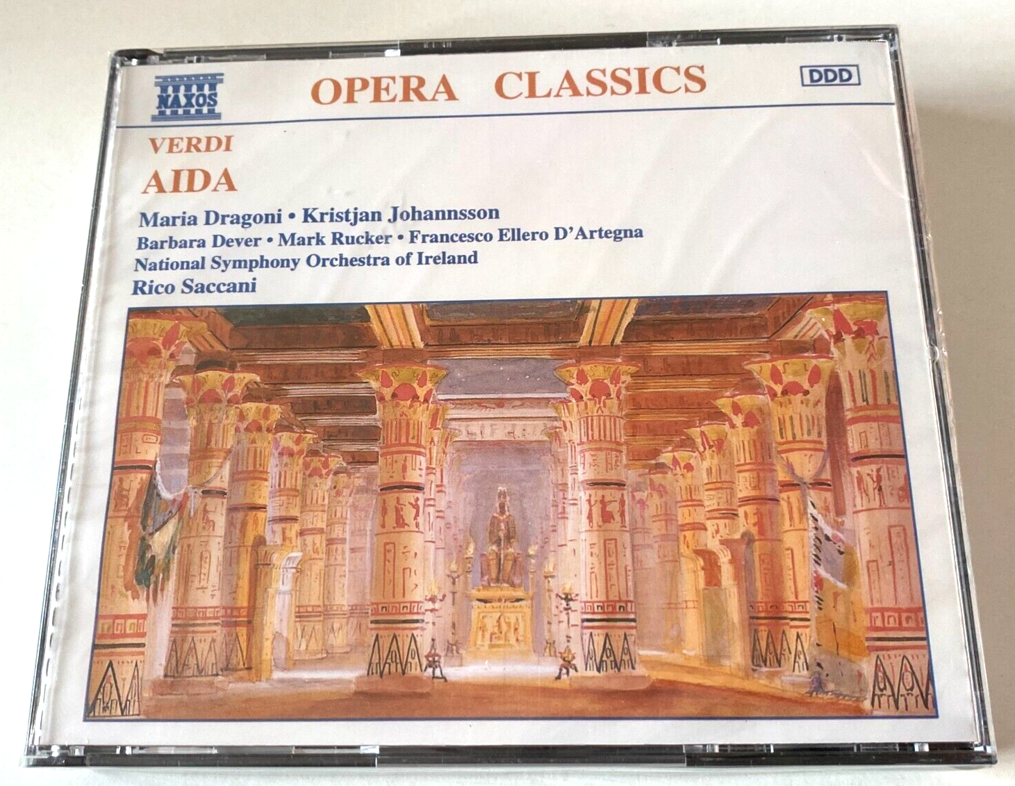 Giuseppe Verdi - Aida Sealed Box Set 2x CD Album 1995 Naxos 146 Min Rico Saccani