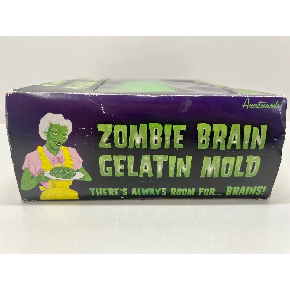 2006 万圣节僵尸大脑塑料明胶模具带盒 — 第 4/4 张图片