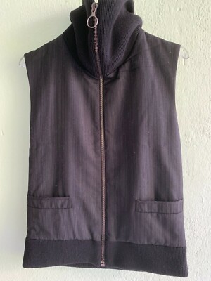 VIKTOR & ROLF Monsieur Weste Vest Men Wolle Grau Schwarz Black Grey Size 46