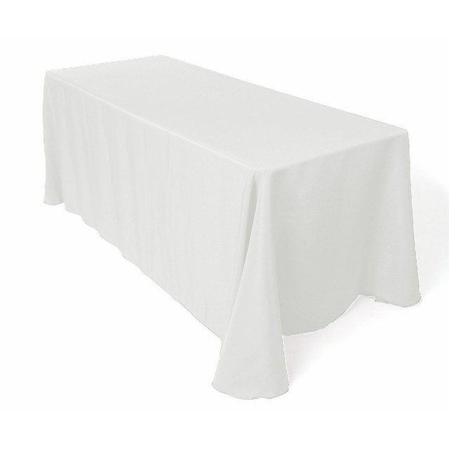 10 Rectangle 90"x156" inch Polyester Tablecloth 8ft feet Banquet Cover