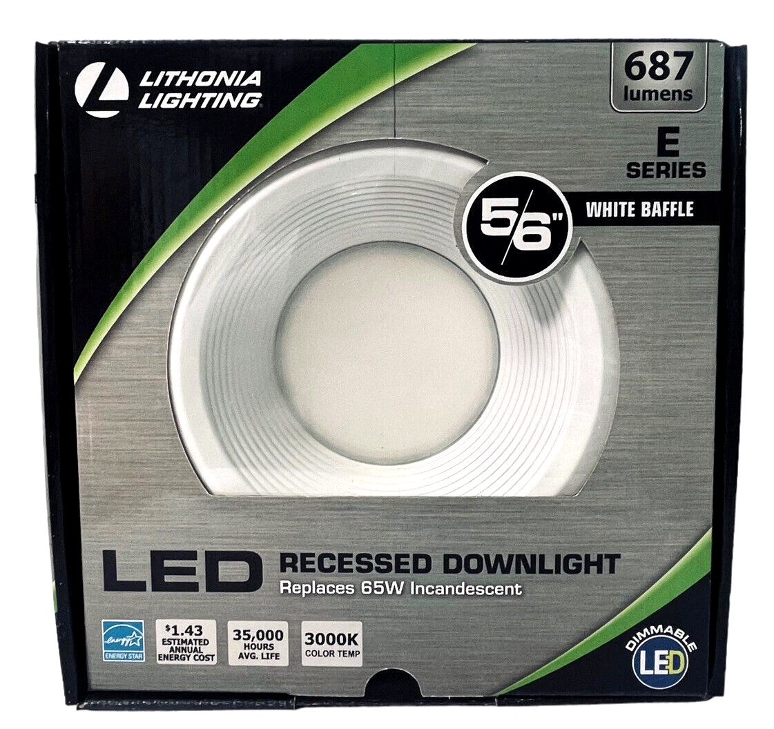 Lithonia lighting led recessed sale downlight e series
