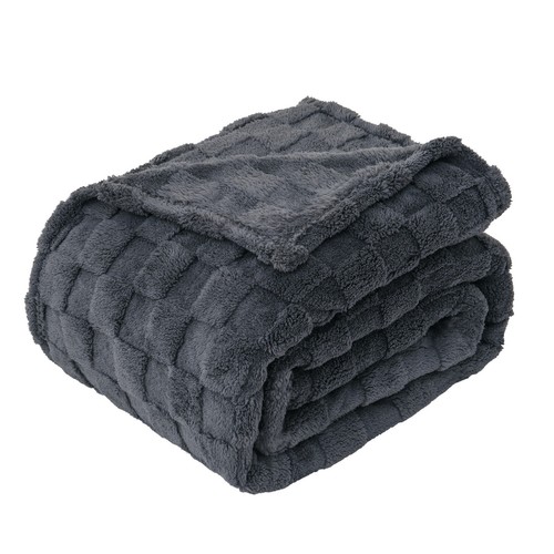 Soft Warm Cozy Coral Fleece Plaid Throw Blanket Sofa Couch Bed Twin Queen Size - Picture 11 of 21
