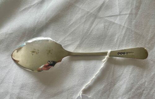 Antique Sterling Silver Jam Spoon Sheffield 1920 Hallmark George V Period - Picture 2 of 3