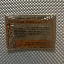 1987 Nestle Dream Team Baseball Pack Tristram Speaker in the Window!!