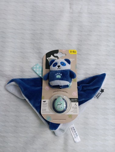 Tommee Tippee Pacifier 0-6 Months And Panda Plush Blanket