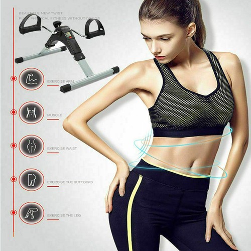 Uten Pedaltrainer Mini Heimtrainer Fitnessbike Klappbar Arm und Beintrainer LCD - Bild 7 von 12