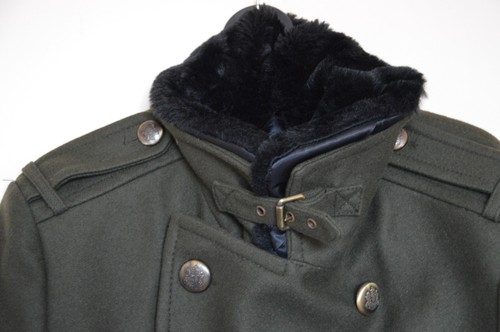 CAPPOTTO ZARA UOMO AW18 CACHI VERDE MILITARE RIFINITO CON COLLETTO IN PELLICCIA SINTETICA MEDIO M - Foto 23 di 29