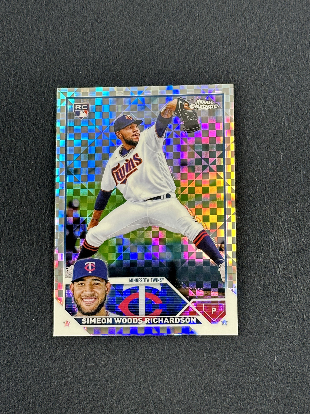 2023 Topps Chrome SIMEON WOODS-RICHARDSON X-Fractor RC #173 Minnesota Twins