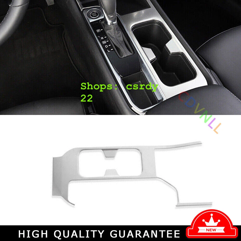 Central Console Water Cup Cover Trim 1* For Nissan Sentra 2020-2022 Silver Steel