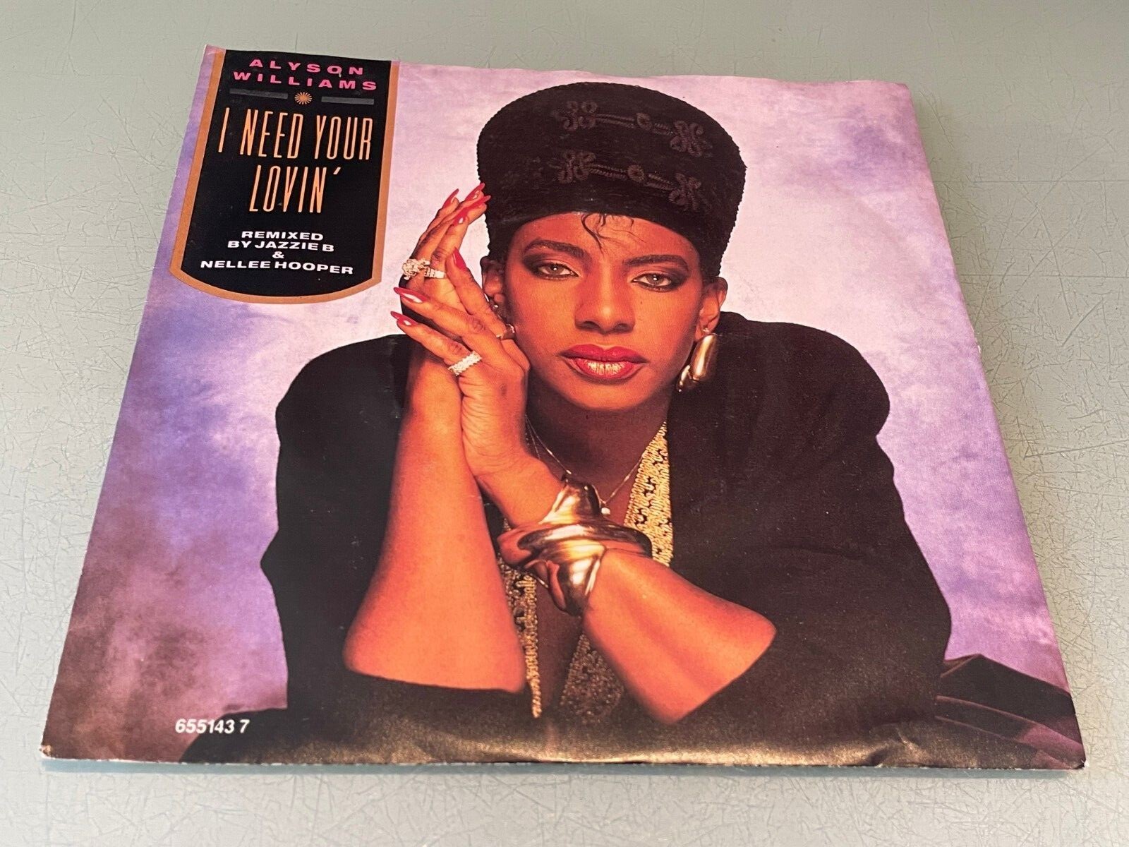 Alyson Williams - I Need Your Lovin' - Vinyl Record 7"" Single - 1989 CBS 6551437