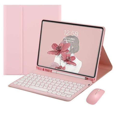 For iPad 5/6/7/8/9th Mini6 Air Pro 11 2021 Bluetooth Keyboard w Mouse Case Cover - Picture 18 of 43