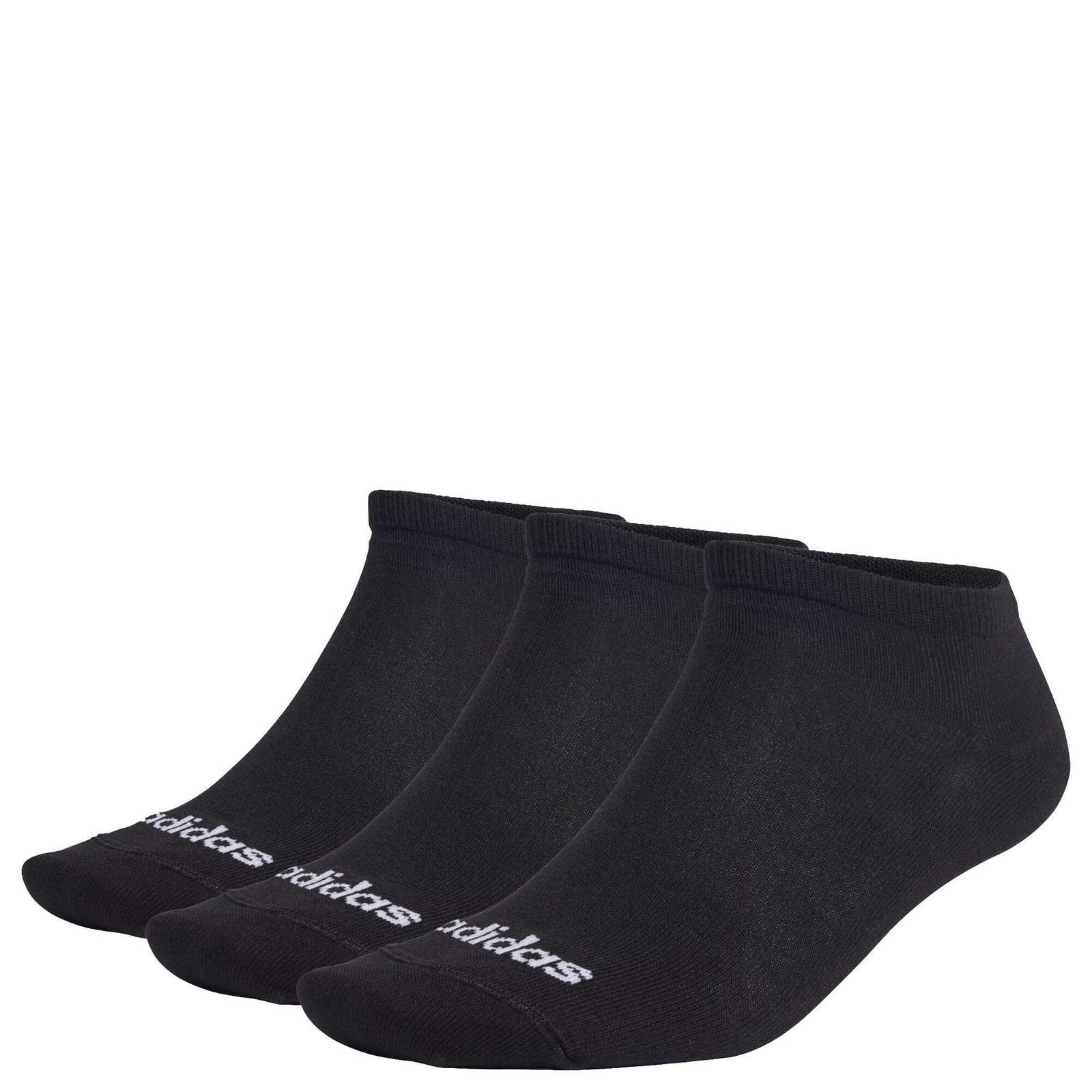 тонкие линейные носки adidas с глубоким вырезом 3 пары черныйбелый NEU 2390₽