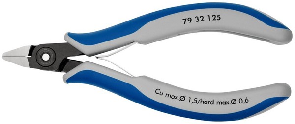 Knipex 79 32 125 PräZisions-Elektronik-Seitenschneider Mit Mehrkomponenten-HüLle-image