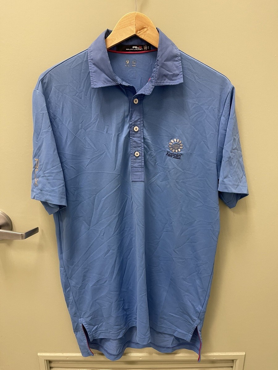RLX Ralph Lauren Polo Shirt Sz Small Kapolei Hawaii Blue Short