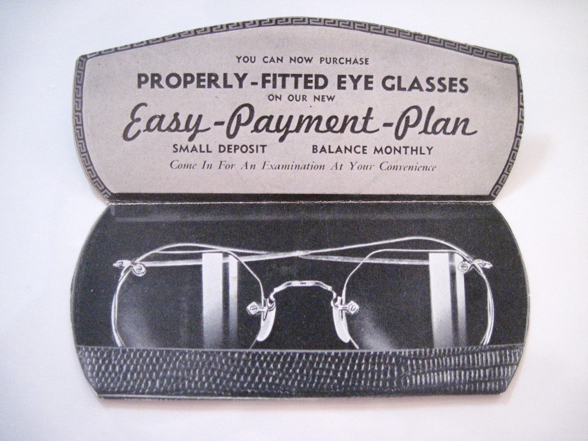 Eyecare Plan Pay Monthly Glasses Vintage Sears Optical Advertising