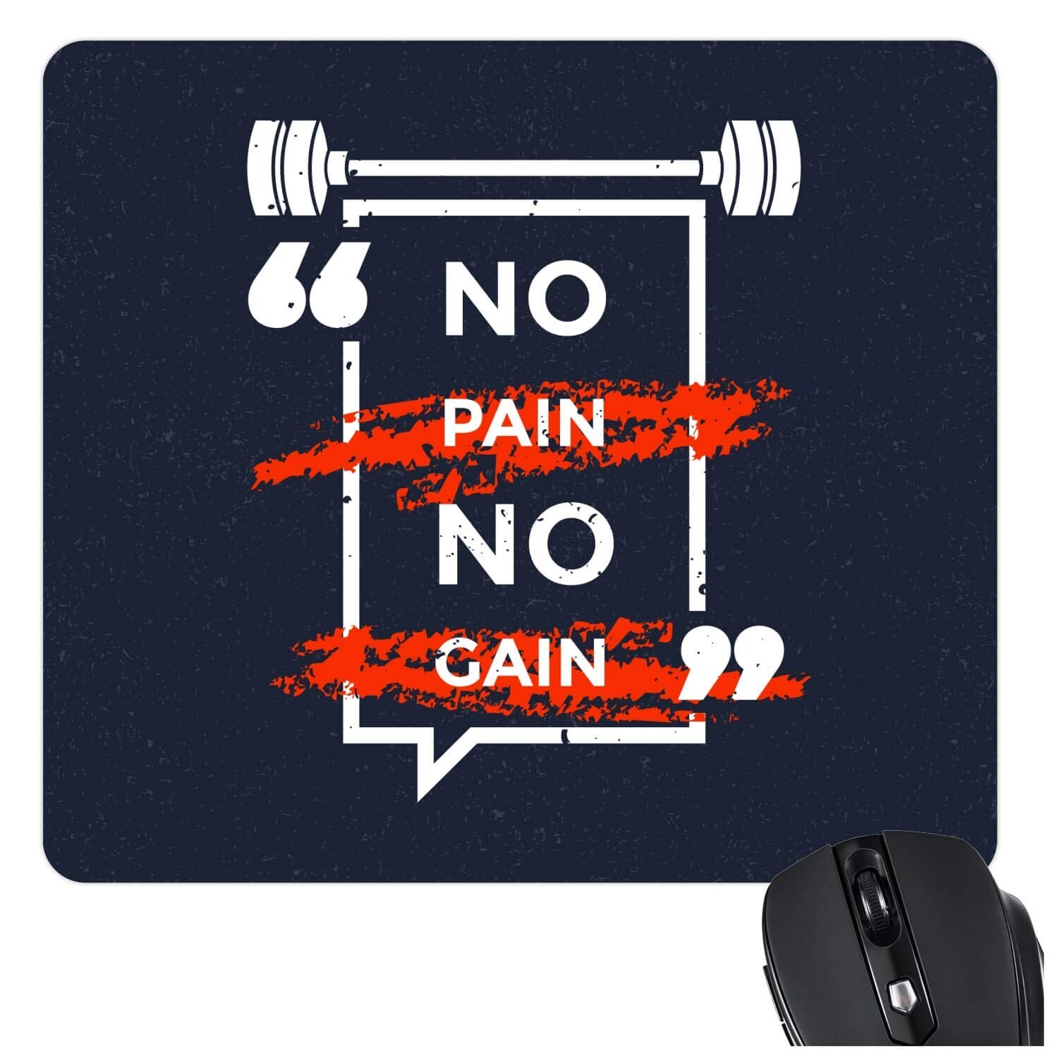 Motivational Quote Mouse Pad - Non-Slip Rubber Base or Custom Design