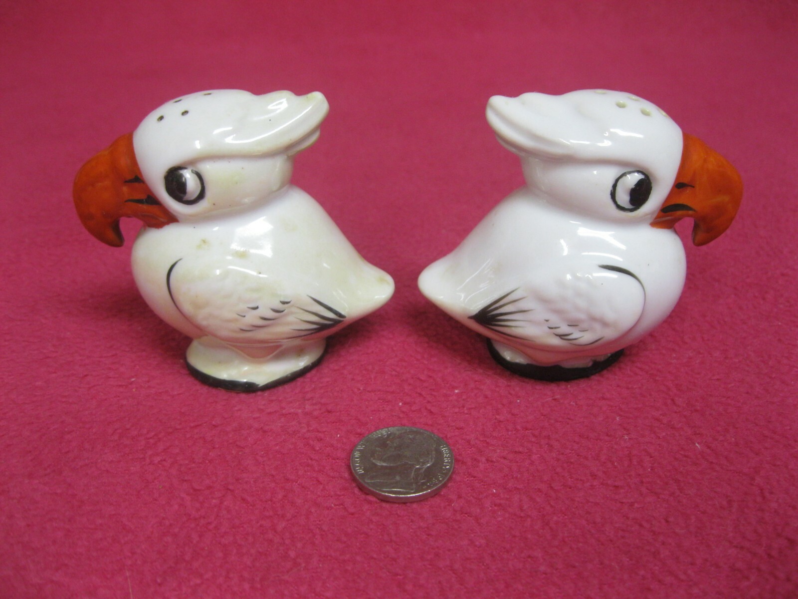 Vintage White Kookaburra Bird Salt and Pepper Shakers Ceramic 14 eBay