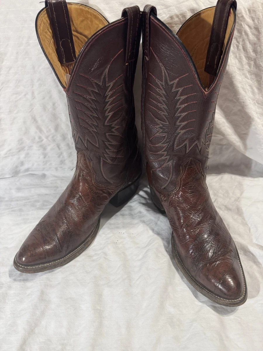 Bottes Western Cowboy Nocona Classic En Cuir Marron, Taille 10B Homme - Vintage