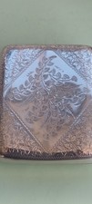 Edwardian Curved Solid Silver Cigerette Case