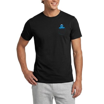 Sesamstraße Krümelmonster In A Pocket Brusttasche Männer T-Shirt