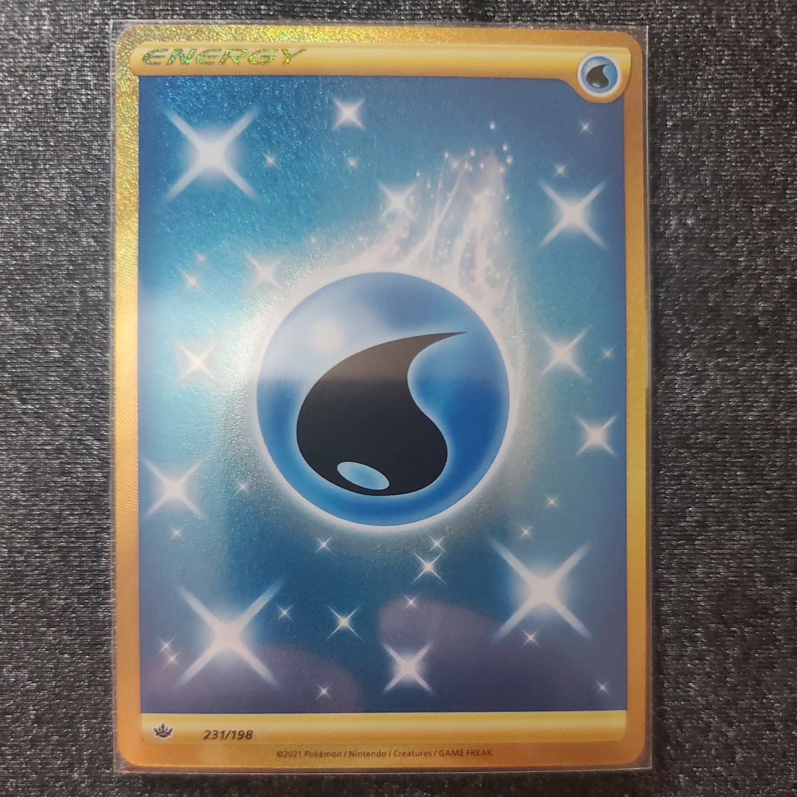 NM Water Energy (Secret) 231/198 Swsh06: Sword & Shield - Chilling Reign Holo