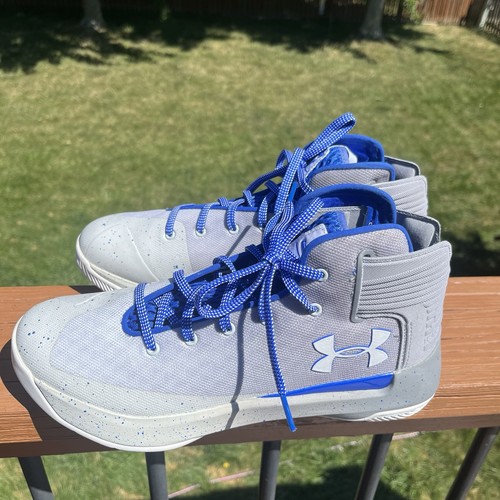 Scarpe da basket Under Armour Curry 3Zero GS bianche/team Royal 1295998-102 taglia 9,5 - Foto 4 di 9