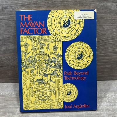 Vintage The Mayan Factor Path Beyond Tech Jose Arguelles M Evans Blue PB 1987